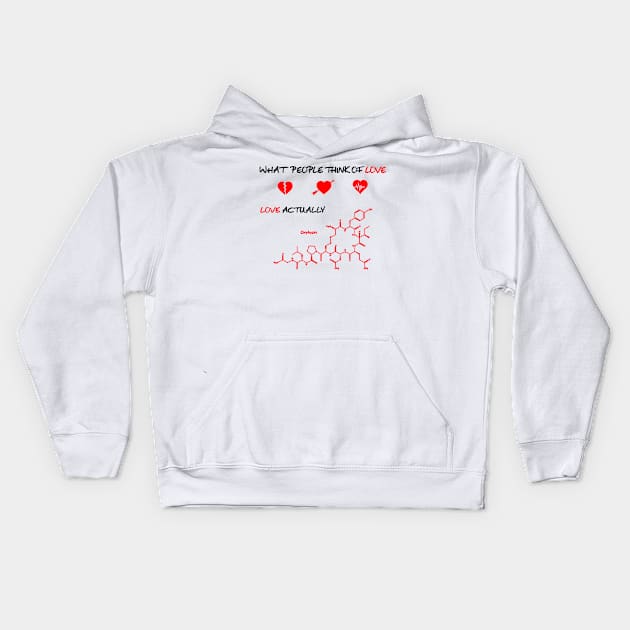 The Chemistry of Love Kids Hoodie by Polyart